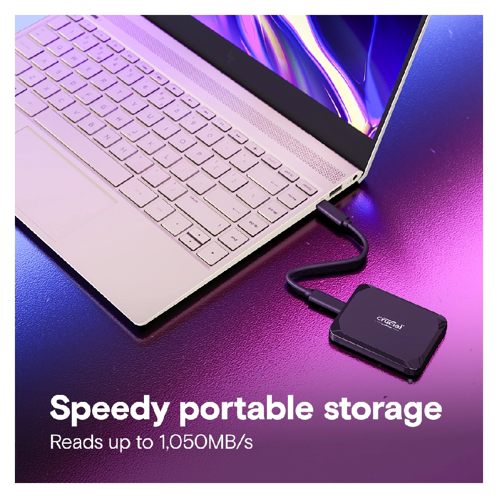 Crucial External SSD 1TB X9 (With USB 3.2) view 2